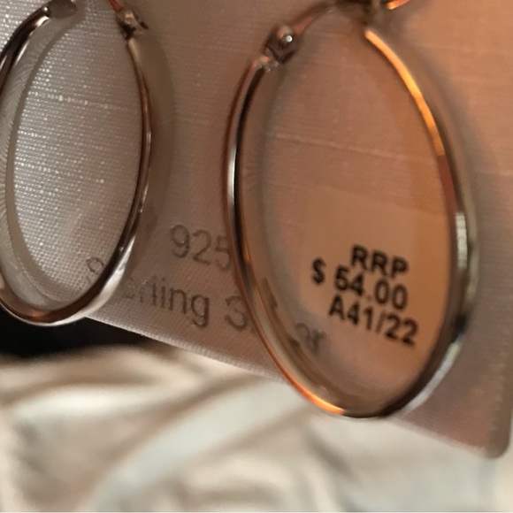 New sterling silver hoops - Picture 2 of 2